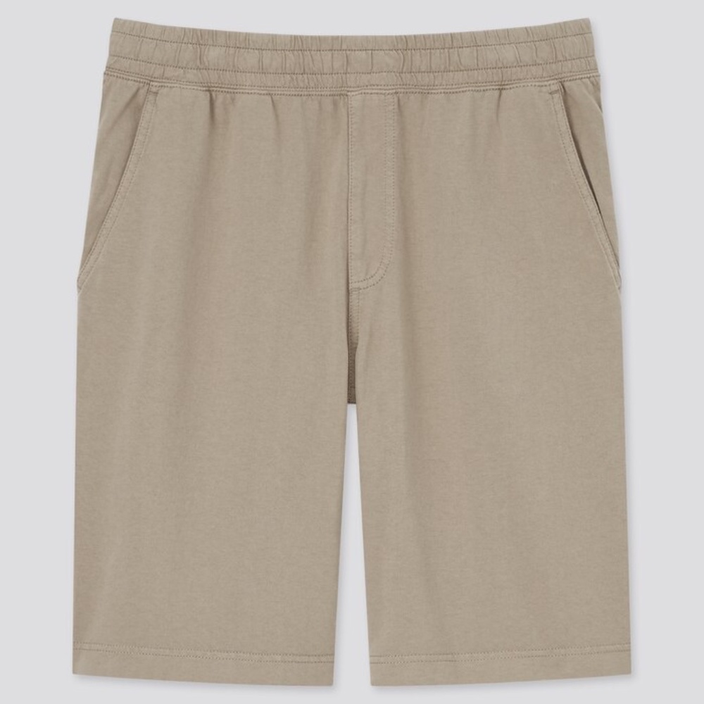 Uniqlo - Washed Jersey Easy Shorts - Brown/Taupe - Mens M